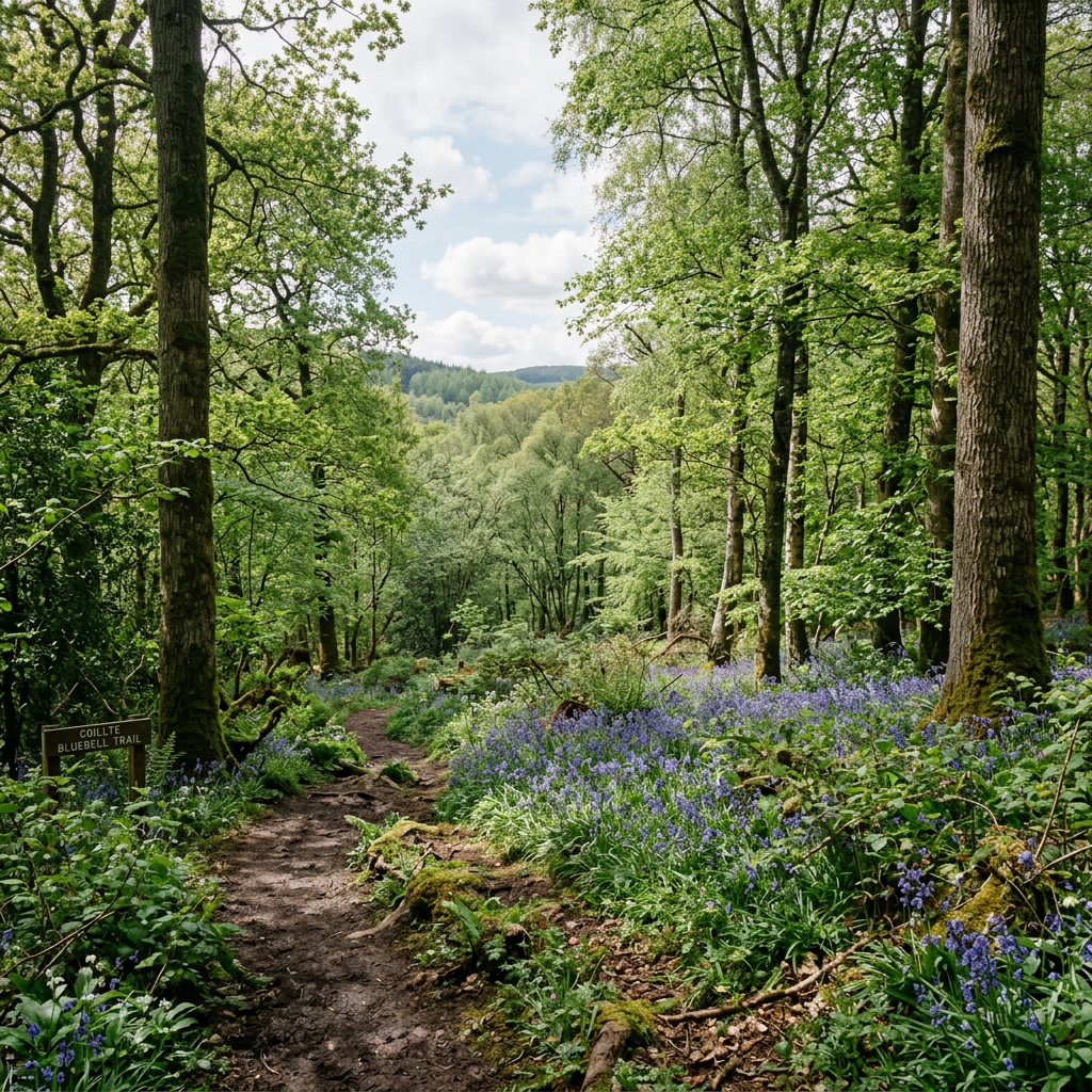 UK woodland forest landscape